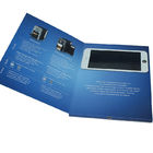 A amostra grátis limitou 4,3 do cartão video hábil do convite da impressão da polegada 1GB o folheto video CMYK com a LI-bateria 1000mah