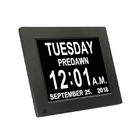 O luminoso video USB do painel LCD de Hd do pulso de disparo de dia do folheto do calendário de 8 Digitas da polegada dormita