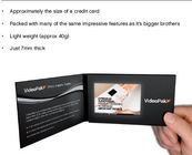 cartão video da bateria incorporado de 2,4 polegadas, folheto video digital recarregável
