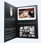 Brochura video da impressão de CMYK, encarregado do envio da correspondência video do lcd para o presente do convite do negócio