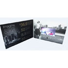 Folheto video personalizado video do LCD do cartão de livro do cumprimento do presente da promoção de 2018 VIF para o cliente