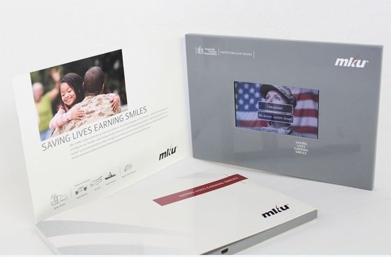 cartões video do lcd da promoção para veremonies/intruction de abertura da empresa, 1G/2G/4G/8G